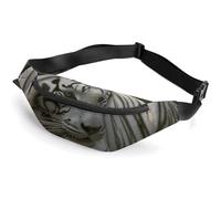 White Bengal Tiger Fanny Pack Fanny Packs for Women Men Waist Bag Mens Fanny Pack Womens Fanny Pack Fanny Pack Men Running Fanny Pack Small Fanny Packs for Women, style, 36*15cm