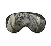 White Bengal Tiger Sleep Mask Eye Mask Eye Masks for Sleep Sleep Masks for Women Men Travel Eye Mask Adjustable Sleeping Mask Sleep Mask Blackout Cute Sleep Mask