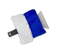 WHITE BERRY Ice Scraper with Glove Fleece Mitt for Cars Windscreen Remover Ice Snow Frost Scraper