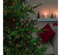 WHITE BERRY Red Fairy Llights, 200LED Halloween String Lights with Timer Function, Indoor and Outdoor Fairy Lights for Christmas Tree,Bedroom,Party,Halloween