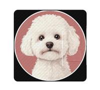 White Bichon Frise Large Picnic Mat Beach Blanket Waterproof Foldable Bag for Camping Outdoor