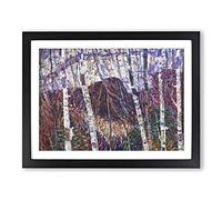 White Birches By Marsden Hartley Classic Painting Framed Print | A4 Black Framed Wall Art | Ready to Hang | Classic Historical Picture | Living Room Bedroom Lounge Office