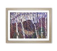 White Birches By Marsden Hartley Classic Painting Framed Print | A4 Oak Framed Wall Art | Ready to Hang | Classic Historical Picture | Living Room Bedroom Lounge Office