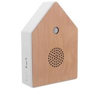 White Bird Chirping Sound Machine Timer Plastic for Sleep Routines | Adjustable Volume, Multiple Bird Sounds, Bathroom Use, Compact Plastic Body, Meditation Aid Device