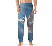 White Bird Dove Holy Spirit Men's Pajama Pants Lightweight Pjs Bottoms Lounge Pants Sleepwear Soft