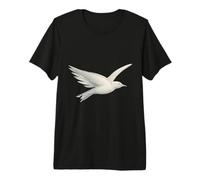 White Bird Flying Symbol Peace Freedom Minimalist Premium T-Shirt