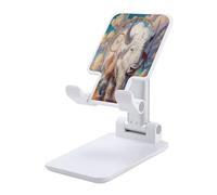 White Bison Dreamcatchers Foldable Cell Phone Stand for Desktop Adjustable Height Compatible with All Smartphone