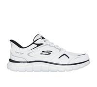 Skechers Men's Track Ezral Sneaker, White Leather/Black Mesh/Pu, 9 UK