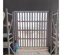 White Black Accordion DoorSpaceSaving PVC Folding French Door Soundproof Privacy Partition Adjustable 8096in (120X210CM) Perfect for Home & Office Use