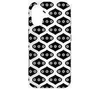 White Black Almonds Ovals Circle Dots Monochrome Pattern Case for iPhone 17