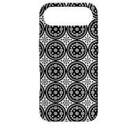 White Black Circle Dot Ring Monochrome Moroccan Pattern Case for iPhone Air