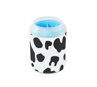 White Black Cow Leopard Print Portable Pet Foot Cleaner Soft Silicone Brush Pets Bathing Brush Suitable for Small, Medium, Large Breed Dogs limpiador de patas para perro