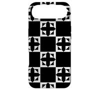 White Black Crosses on Squares Ancient Classic Pattern Case for iPhone Air