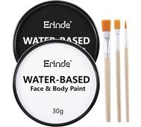 White Black Face Paint Palette, Water Based Face & Body Paint, Cream Makeup Palette Kit for Adults, Non-Toxic, Easy to Use, Blendable，Highly Pigmented