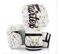 White/Black Fairtex BVG14 The Painter Boxing Gloves 14oz