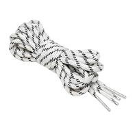 White & Black Flat Triple S Style Trainer Laces - Replacement Shoelaces