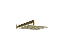 White Black Gold 8/10 Inch Stainless Steel Ultra-Thin Waterfall Shower Heads Rainfall Shower Head Rain Square Round(Gold Square Wall,8 inch 200mm)