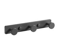 White/Black/Gray 3/4/5/6/7/8 Hooks, Aluminum Alloy Coat Hook, Simple And Stylish Coat Hook, Heavy Duty Solid Wall Hook, Suitable For Bathroom, Entrance, Behind The Door, Bedroom(Grey,20cm/7.8in)