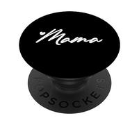 White Black Heart Mama PopSockets Adhesive PopGrip