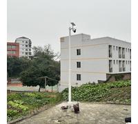White/Black Outdoor Security Camera Mount Pole Bracket, Free Standing Surveillance Post Stand, Easy Install Street Security Camera Rack Pole(White,4.5m (14.8ft))