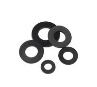 White/Black Plastic Nylon Flat Washer Plane Spacer M2 M2.5 M3 M4 M5 M6 M8 M10 M12~ M24 Insulation Gasket Ring For Screw 0.5~3mm(Black,M5x20x1 x50pcs)