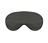 White Black Polka Dot Eye Sleep Mask,Super Soft Eye Masks with Adjustable Strap,Ultimate Sleeping Aid,Blindfold,Relax & Relieve Your Fatigue,Puffy Eyes