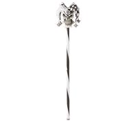 White & Black Psycho Jester Cane Costume Accessory Adult One Size