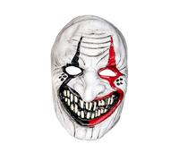 Bristol Novelty BM603 Sinister Jester Mask, Men, Women, White, Black, Red
