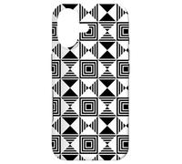 White Black Square Triangle Mid 20th-Century Pattern Case for iPhone 17