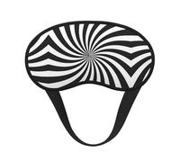 White Black Swirl Design Sleep Masks Silky Eye Cover Soft Satin Blindfold Elastic Strap Night Eye Shade for Women Men