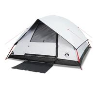 vidaXL Family Tent Dome 6-Person White Blackout Fabric Waterproof UK