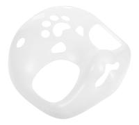 White Blank Fursuit Mask Base, Paintable Plastic Animal Halloween Season | Kawaii Furry Texture, Ready to Paint for Cosplay Conventions, Photo Shoots, Artists and Hobbyists