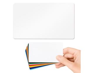 White Blank PVC Cards Plastic - Pack of 100 by CKB LTD 760 Micron Standard CR80 ID Credit Card Size 86 x 54mm - Printable Ideal for overprinting in Any Desktop ID Card Printers (White Gloss)
