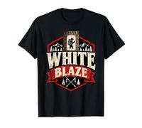 White Blaze Hiking Bear Mountain Adventure Value Graphic T-Shirt