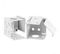 White Blind Headrail Mounting Brackets Set of 2, Plastic Blind End Track Cover Holders for Internal or External Installation, For Easy to Fit Top,