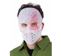 White Blood Splatter Hockey Mask