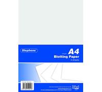 Stephens Special A4 White Blotting Paper - Four Sheets, White
