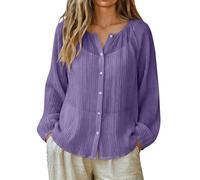 White Blouses for Women UK Elegant Blouses for Women UK Elegant Button Down Long Sleeve Chiffon Linen Tops Lightweight Breathable Plus Size Sun Protective Shirts boho tops Beach Cover Ups And Kaftans
