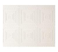 White Blown Vinyl Wallpaper Embossed Textured Patterned Paintable 6640-13