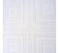 Livingwalls Wallpaper 6640-13 - White Embossed Textured Blown Vinyl Paintable 10.05 x 0.53 m