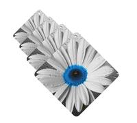 White Blue Daisy Car Air Freshener Cards for Women Men 4 Pack Cute Car Accessories Long Lasting Scent Car Diffuser Hanging Auto Aromatherapy Tablets Car Fresheners Gifts