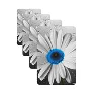 White Blue Daisy Car Air Freshener Cards for Women Men 4 Pack Cute Car Accessories Long Lasting Scent Car Diffuser Hanging Auto Aromatherapy Tablets Car Fresheners Gifts