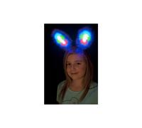 White & Blue Light Up Bunny Ears Hen Party Costume - bunny ears costume smiffys fancy dress time4fun leisure products white blue light up hen party