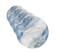 White Blue Marble Car Air Fresheners Cards 4 Pcs Hanging Fragrance Scented Cards Long-Lasting Car Aromatherapy Tablets for Wardrobe Bathroom Car Interior Mirror Pendant Gifts