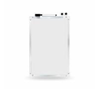 White Board Dry Erase Aluminium Frame Magnetic Notice Board with Marker Portable Double Sided Whiteboard Meal Planner Whiteboard Perfect for Students Home School Office Stationery Supply (1Pc)
