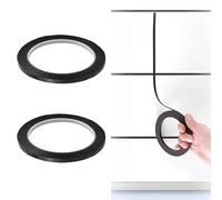 White Board Tape Lines, Whiteboard Tape Pinstripe Tape, 2PCS Thin Black Tape Whiteboard, 3 mm Width Self Adhesive Whiteboard Gridding Tape for Graphic Chart, Presentations and Artwork(Black)