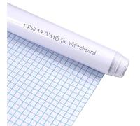 White Boards Wall Sticker Wrapping Paper 17.3" x 118.1" Self Adhesive Large Whiteboard Wallpaper Contact Paper Magic Sheet Sticky Roll for Wall Paint Planner Chalkboard for School Office
