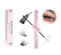 White Bond and Seal Waterproof Eyelash Glue, Strong Hold False Lashes Glue, Fast Drying Fast Removal Lashes Glue, False Eyelash Adhesive for Individual DIY Cluster Extension, Super Hold 48 Hours