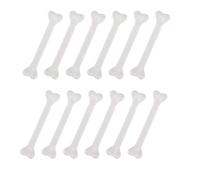 White Bone Hair Clips - 12Pcs Halloween Props Dog Bones Alligator Clips Hairpins Cosplay Costume Barrettes Accessories for Women Girls Teens Gifts
