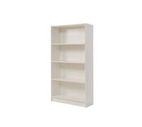 White Bookcase 4 Tier Wooden Shelving Storage Unit Living Room Bedroom